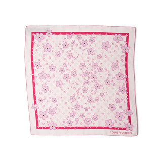 Louis Vuitton x Takashi Murakami Cherry Blossom Square 70 Silk Scarf