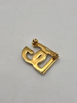 Dolce & Gabbana Gold-tone DG Logo Brooch