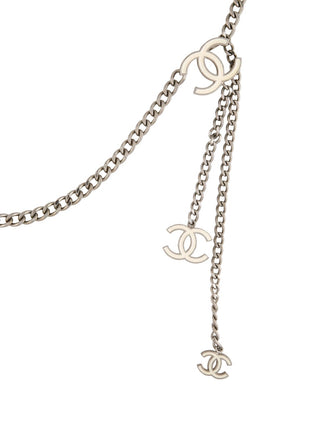 Chanel Silver-tone 2005 Interlocking CC Chain-Link Belt S sz