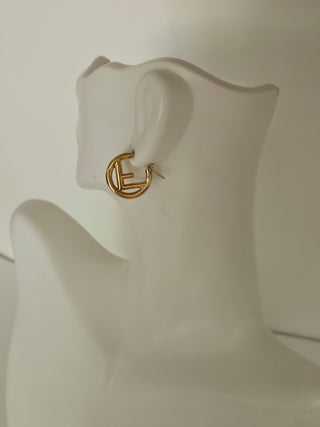 Fendi F is Fendi Logo Mini Hoop Earring Set of 3