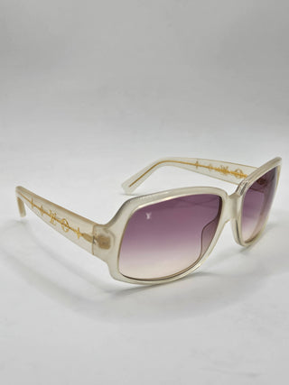 Louis Vuitton Glitter White Plastic LV Print Obsession Sunglasses