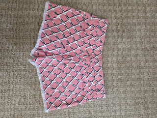 Chanel Pink Multicolor Interlocking CC Print 2018 Mini Shorts US6 FR38 sz