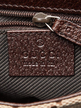 Gucci Beige Ebony GG Canvas Leather Waist Belt Bag