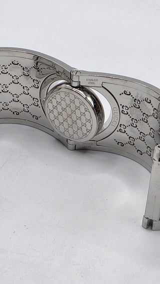 Gucci Silver-tone stainless steel GG Monogram Twirl watch