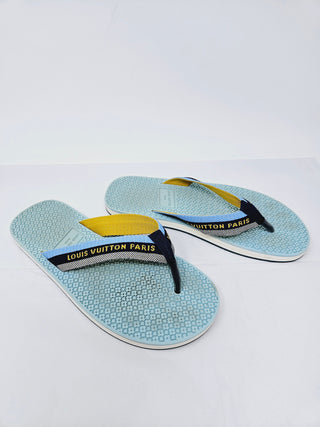 Louis Vuitton Monogram print pool sandals 37 EU