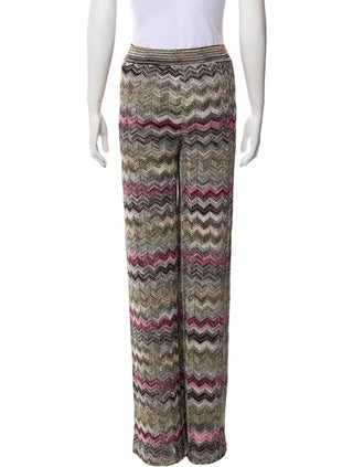 M Missoni Striped Straight Leg Pants 40 sz