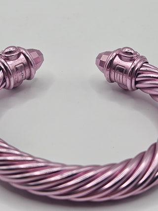 David Yurman Pink Aluminium Renaissance Classic Wide Cable Bracelet