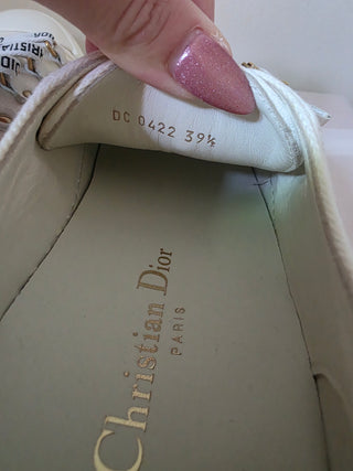 Christian Dior White Walk 'N' Dior Sneakers 39.5 sz