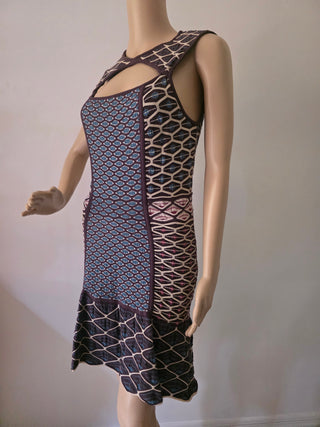 Missoni Black multicolor striped sleeveless summer dress 6 US sz
