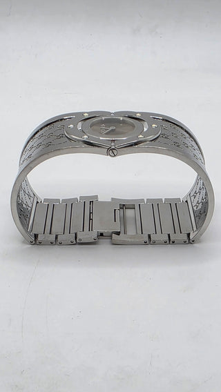 Gucci Silver-tone stainless steel GG Monogram Twirl watch