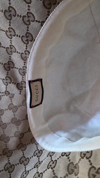 Gucci Beige GG Monogram oversized hat XS sz