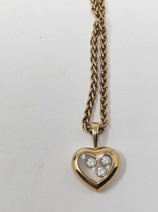 Chopard 18K Diamond Happy Heart Icon Pendant Necklace