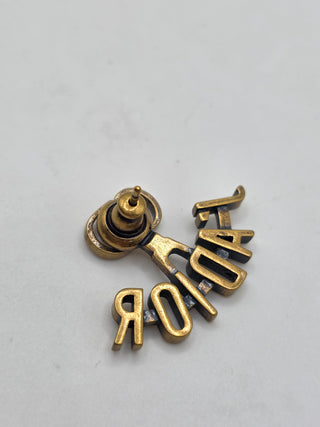 Christian Dior Gold-tone J'Adior Single Stud Earring
