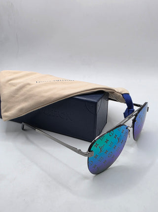 Louis Vuitton Clockwise LV Monogram Aviator Sunglasses