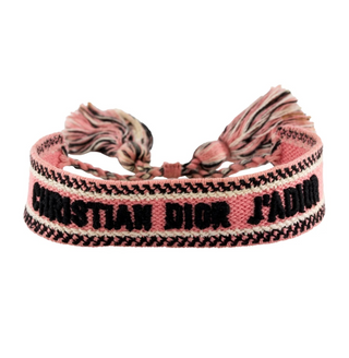 Christian Pink Black J'Adior Dior Friendship Bracelet